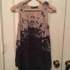 Beautiful Muted Blush and Dark Grey Top